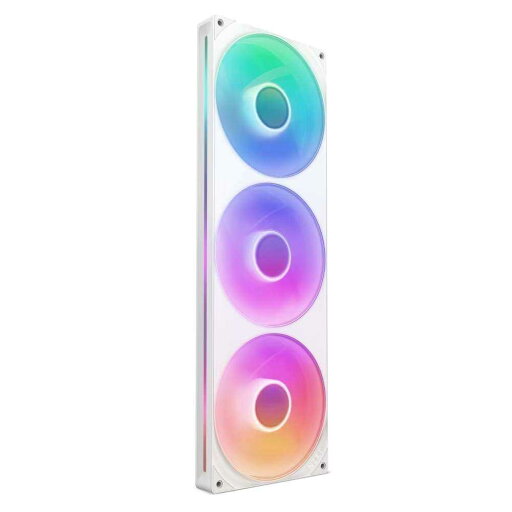NZXT F420 RGB Core White シングルフレームユニットにファン3基を統合 420×140mm 連結一体型RGBケースファン RF-U42HF-W1 NZXT F420 RGB Core White シングルフレームユニットにファン3基を統合 420×140mm 連結一体型RGBケースファン RF-U42HF-W1