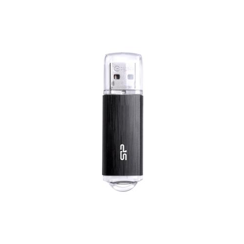 シリコンパワー SP016GBUF2U02V1K 16GB USBメモリ USB2.0対応 ブラック ヘアライン仕上げ ストラップホール付き シリコンパワー SP016GBUF2U02V1K 16GB USBメモリ USB2.0対応 ブラック ヘアライン仕上げ ストラップホール付き
