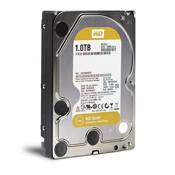 Western Digital WD1005FBYZ 1TB/3.5インチ内蔵ハードディスク 7200rpm WD Gold / SATA 6Gb/s接続