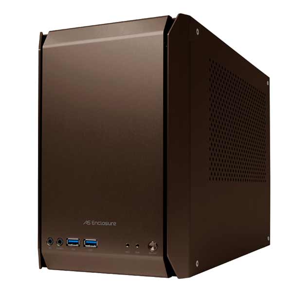 abee ASE-RS01-BR AS Enclosure RS01 ショコラブラウン Mini-ITX PCケース/SFX電源対応