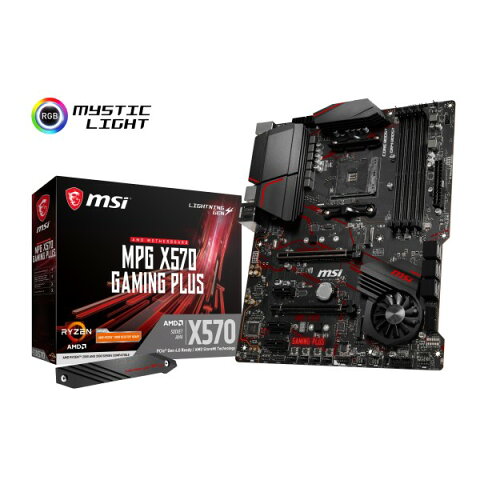 MSI MPG X570 GAMING PLUS [ATX/AM4/X570] AMD X570チップセット搭載 ミドルレンジ マザーボード