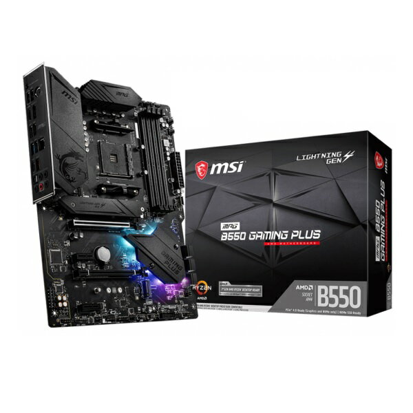 MSI MPG B550 GAMING PLUS AMD B550`bvZbg ATX}U[{[h