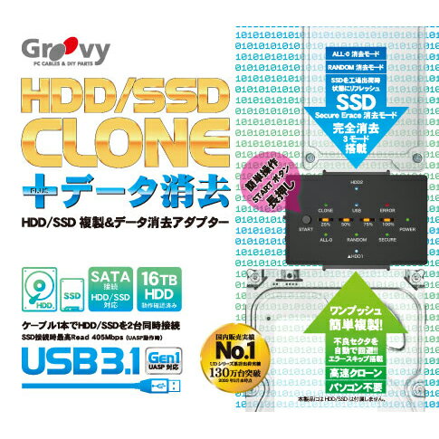 groovy UD-3101CLER HDD/SSD󡦥ǡõ PC!HDD/SSDץåʣ3Υǡõ⡼