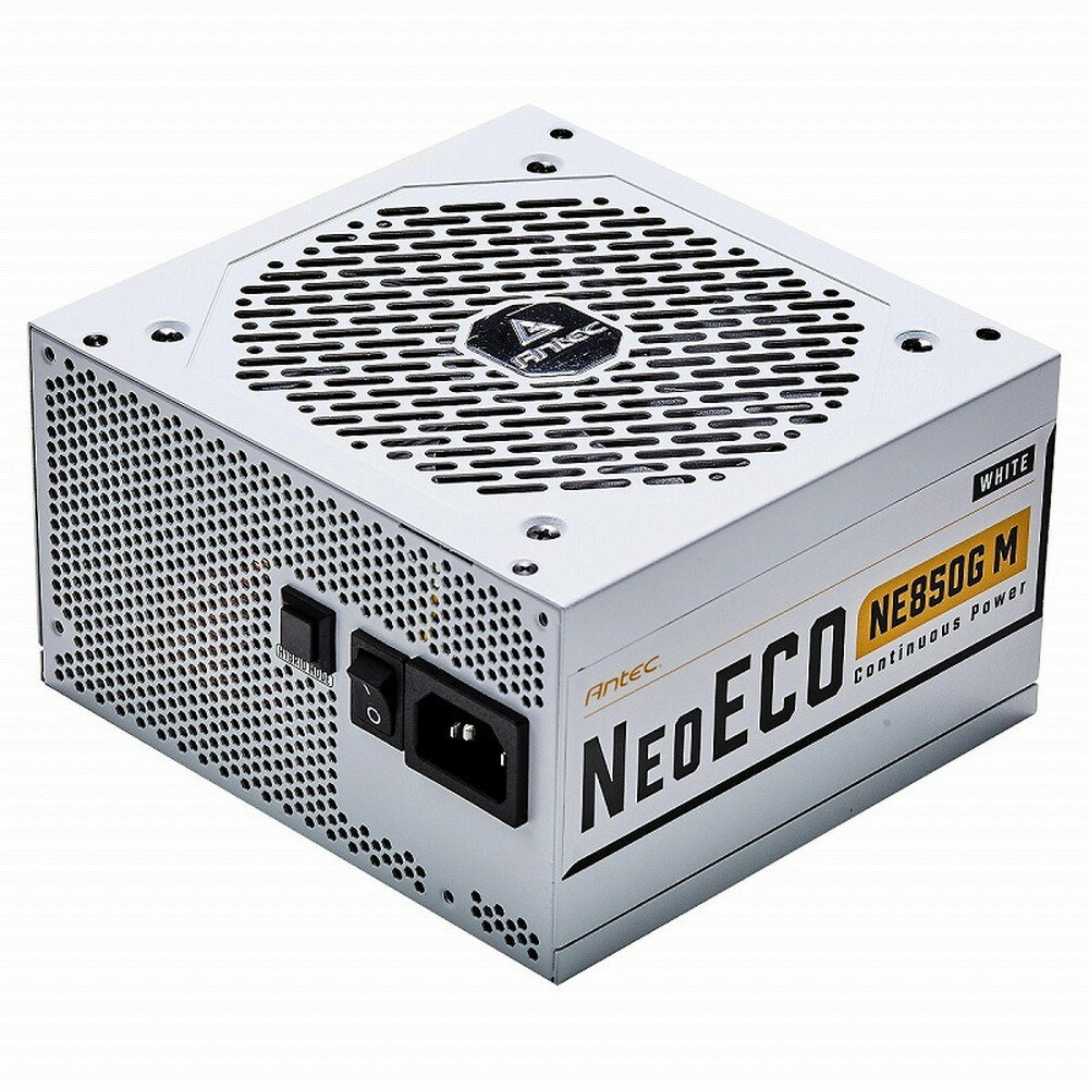 Antec NE850G M White 80PLUS Gold認証取得 高効率高耐久フルモジュラー電源ユニット 850W White