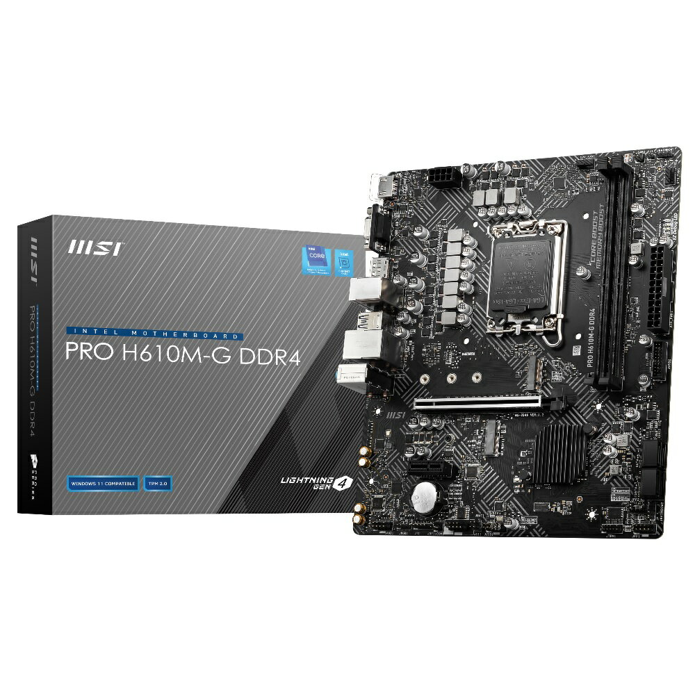 MSI PRO H610M-G DDR4 Intel 12Coreץåб H610åץåMicroATXޥܡ