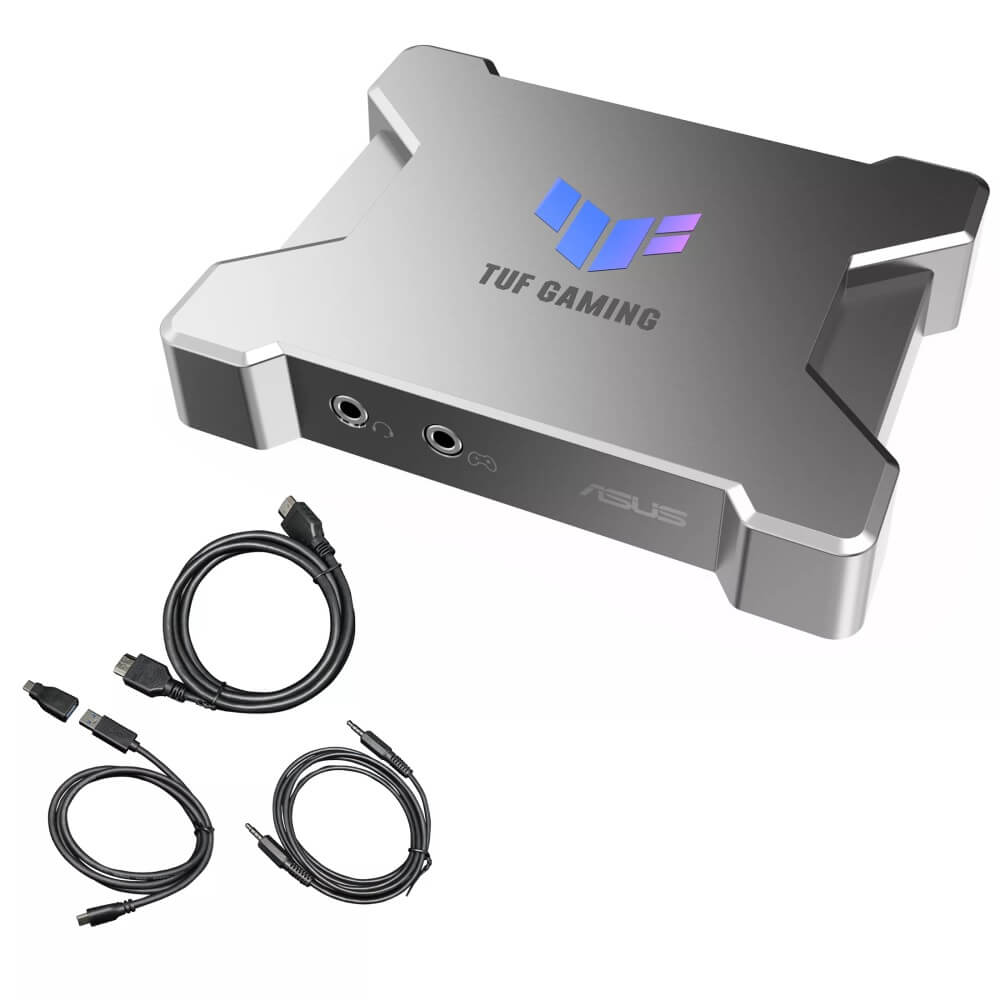 ASUS TUF GAMING CAPTURE BOX-FHD120-PAD 最大4K(60Hz)、2K(60Hz)、フルHD(120Hz)のパススルー映像対応ゲーミングキャプチャーデバイス