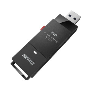BUFFALO SSD-PUT500U3BC/D SSD+USB 3.2(Gen1)で高速なファイル転送を実現 コンパクトなスティック型SSD