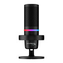 HyperX DuoCast USB Microphone 4P5E2AA ロープロファイルショックマウント RGB発光リング搭載 USBマイク