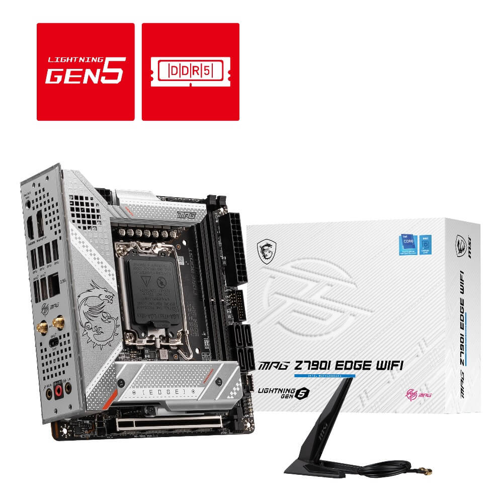 MSI MPG Z790I EDGE WIFI Intel 第13世代Coreプロセッサー対応 Z790チップセット搭載MiniITX マザーボード