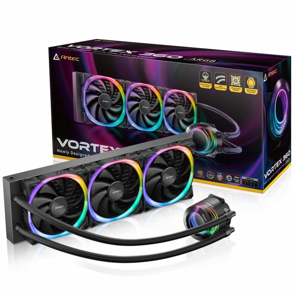 Antec Vortex 360 ARGB ANTEC ARGB LED搭載 水冷一体型ユニット Vortex 360 ARGB