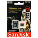 SanDisk SDSQXCD-512G-GN6MA Extreme Proシリーズ microSDXC 512GB A2/C10/V30/U3 R 200MB/s W 140MB/s 英語パッケージ