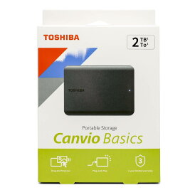 TOSHIBA HDTB520AK3AA CANVIO BASICS A5 USB 3.2 Gen 1 対応 2.5インチ 2TB ポータブル 外付ハードディスク