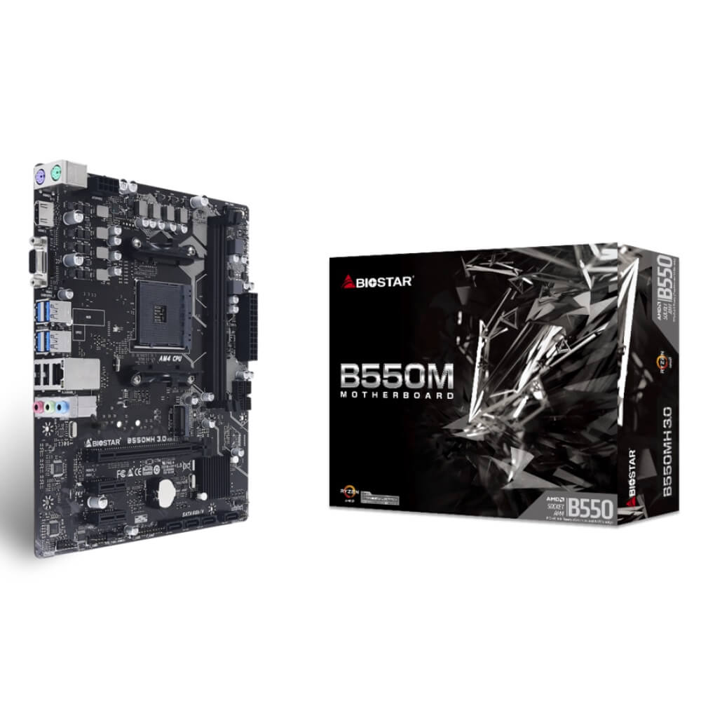 BIOSTAR B550MH 3.0 AMD B550チップセット搭載MicroATXマザーボードのサムネイル