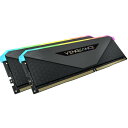 Corsair CMN32GX4M2Z3600C16 VENGEANCE RGB RT シリーズ DDR4-3600MHz 32GB(16GB×2) ブラック