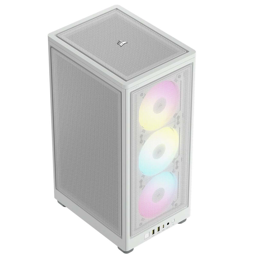 Corsair 2000D RGB AIRFLOW WHITE CC-9011247-WW Mini-ITX PC RGBǥ ۥ磻