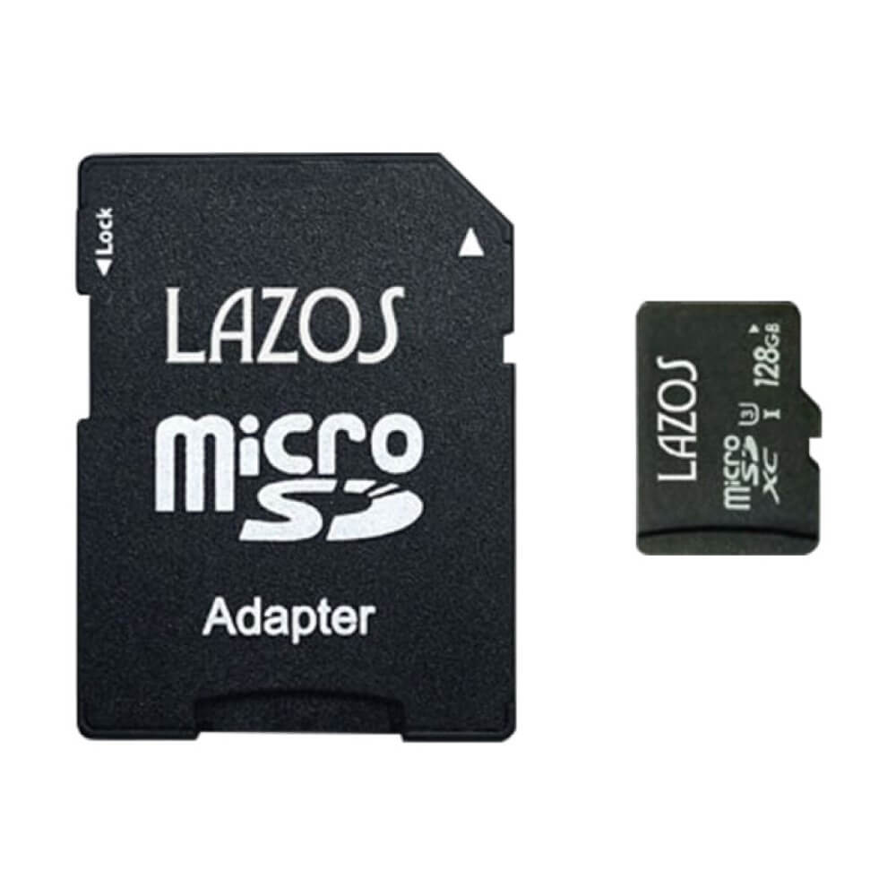 Lazos L-B128MSD10-U3 microSDXC[J[h 128GB UHS-I U3 CLASS10 pbP[W