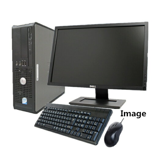 中古パソコン デスクトップ Windows 7 Pro 32bit【無線有】【Windows 7搭載】【Officeソフト 19型液晶セット】DELL Optiplex 780 or 380 Core2Duo E7500 2.93G/4G/160GB/DVD-ROM【中古】【中古PC】【即納】【送料無料】【安心保証】