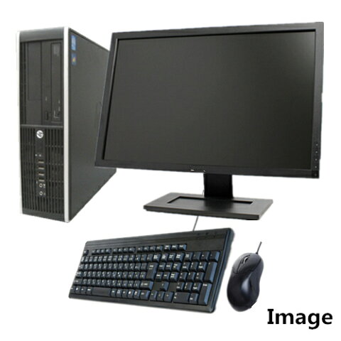 中古パソコン 22型大画面液晶モニターセット！HDMI端子搭載！Core i5!Office2013!(Win 7 Pro) HP 8100 Elite SFF Core i5 3.2GHz/メモリ4G/新品1TB/DVDドライブ/無線付き