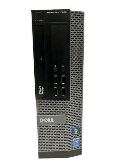 店長おすすめXP搭載 Microsoft Office Personal 2007付属 Windows XP Pro SP3 32Bit搭載 DELL OptiPlex 7020 Core i5 第4世代4590 3.3GHz/メモリ4G/SSD120GB/DVD-ROM/送料無料/無線搭載【オプション色々有】デスクトップ 希少OS搭載！中古パソコン ポイント10倍