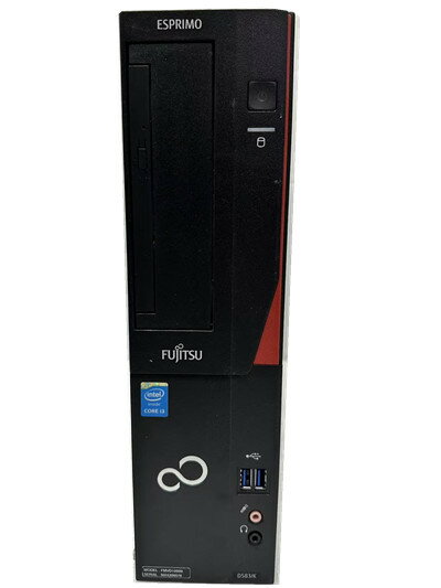店長おすすめ 中古パソコン ポイント10倍 Windows 10 Pro 64Bit搭載 富士通製パソコン ESPRIMO D583/K Core i3 第4世代4160 3.6GHz/メモリ4G/HDD500GB/DVD-ROM/送料無料/無線搭載/WPS Office付属/ワード・エクセル・パワーポイント デスクトップ パラレルポート付き！