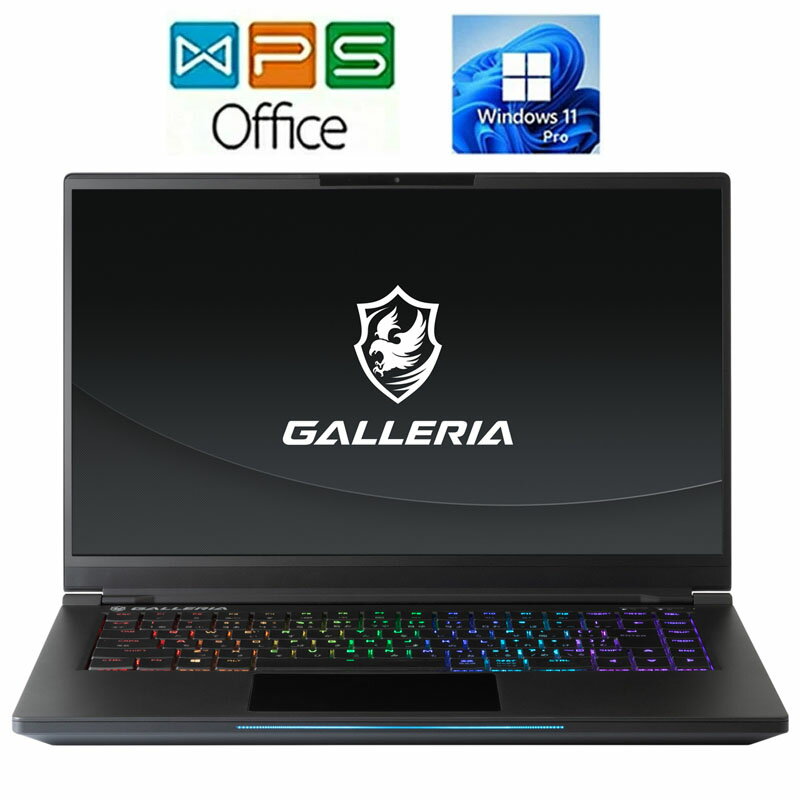 ドスパラ ゲーミングPC GALLERIA GCR2070GF-QC-B Win11 正規版Office Core i7 9750H Coffee Lake Refresh 2.6GHz 16GB SSD512GB 15.6型FHD Webカメラ ZOOM対応 在宅 リモート 中古ノートパソコ…