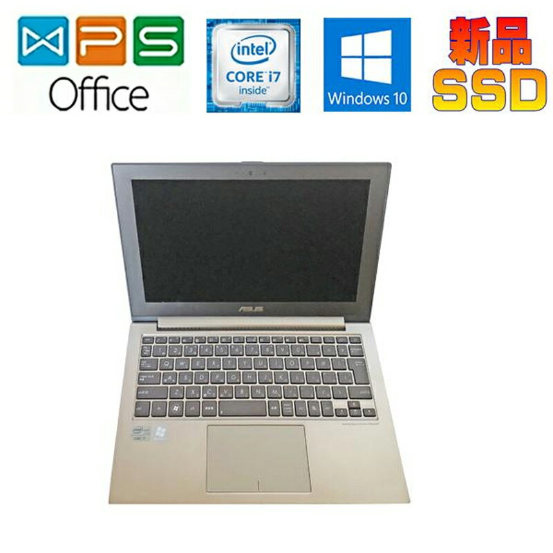 ASUS UX21A 黒 正規版Office Core i7 3517U 1.9GHz/4GB/SSD256GB/11.6型/Windows10 pro/WEBカメラ/中古ノートパソコン 在宅 リモート送料無料