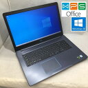 DELL ゲーミングノートパソコン Dell G3 17 3779 ブラック Win10/17.3FHD/Corei7 8750H (2.2GHz)/16GB/128GB SSD 1TB HDD/GeForce GTX 1050Ti(4GB) 中古ノートパソコン 送料無料