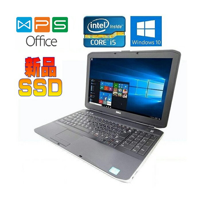 DELL E5530 Windows 10 KOffice Core i5-3230M 2.6GHz [8GB ViSSD120GB 10L[ HDMI USB 3.0 15.6C`HD Ãm[gp\R 