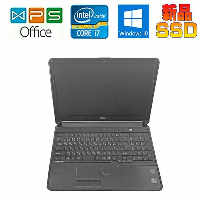 ٻ FMV LIFEBOOK AH77/H FMVA77HB Win 10 Office/Corei7-3610QM 2.3GHz 8GB SSD128GB Blue-Ray/10/Web ZOOMб  ⡼ ťΡȥѥ ̵