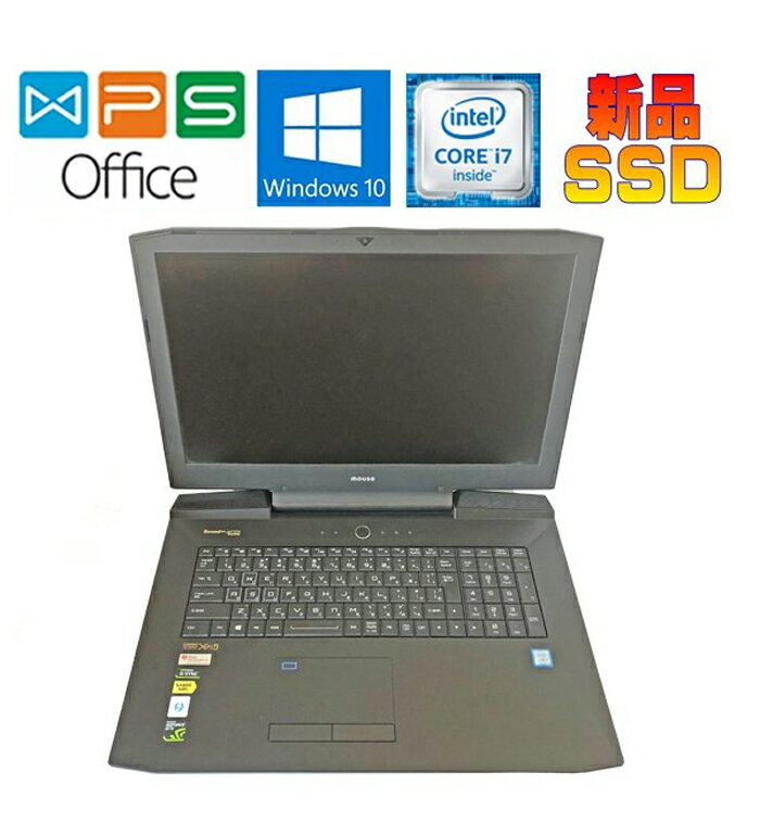 ゲーミングノートPC G-Tune NEXTGEAR-NOTE i7 1101PA2-SP 正規版Office 第6世代Core i7 6700K メモリ64GB 1TB SSD 2TB HDD SLI GTX980M 17.3型 4K-UHD液晶 Webカメラ 在宅 リモート zoom 中古ノートパソコン 爆速 送料無料