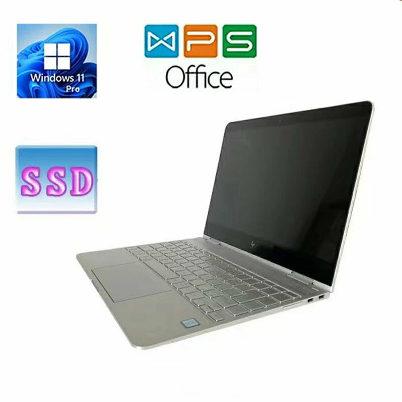 HP Spectre x360 13-ac005TU Windows 11 正規版Office Core i5 7200U 2.5GHz/8GB/256GB SSD/13.3型FHD/タッチ対応2in1のUltrabook/Webカメラ 中古ノートパソコン 在宅勤務 リモートワーク 送料…