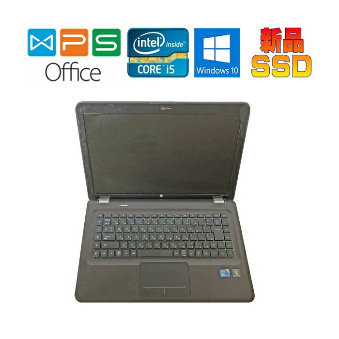 HP Pavilion dv6-3112TU Windows 10 正規版Office Core i5-460M 2.53GHz 4GB 128GB SSD 15.6型HD Webカメラ DVDマルチ USB3.0 中古ノートパソコン 送料無料