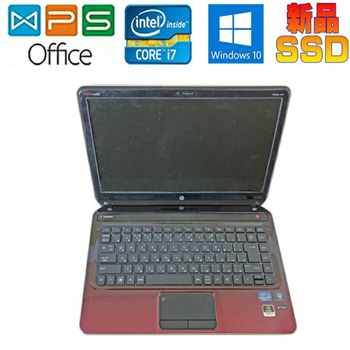 HP Pavilion dv4 正規版Office Core i7 3612QM 2.1GHz 8GB SSD128GB Blue-Ray 14型 Windows10 pro Webカメラ 在宅勤務 リモート テレワーク 中古ノートパソコン 送料無料