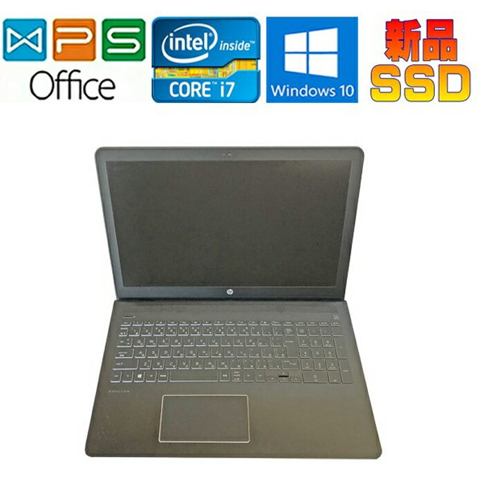 HP Pavilion Power Laptop 15-CB004TX Windows 11 正規版Office Core i7 7700HQ 2.8GHz GTX1050 16GB 256GB(SSD)1TB(HDD) 15.6型4K Webカメラ 中古ノートパソコン 在宅 リモート ZOOM 送料無料