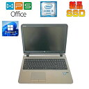 HP ProBook 450 G3 Windows 11 正規版Office Core i5-6200U 2.3GHz メモリ4GB 新品SSD128GB Sマ...