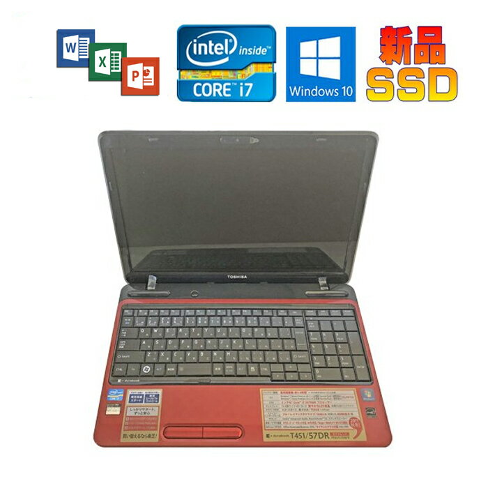 TOSHIBA dynabook T451/57DR PT45157DBFR KOffice Windows 10 Core i7 2670QM 2.2GHz 8GB SSD128GB Blue-Ray 10L[ WebJ Ãm[gp\R ݑ [g