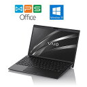 SONY VAIO VJS1231 ALL BLACK EDITION 8GB 256GB(SSD) i7 12.5型ワイド フルHD Win10 正規版Office Webカメラ 中古 ノートパソコン 在..