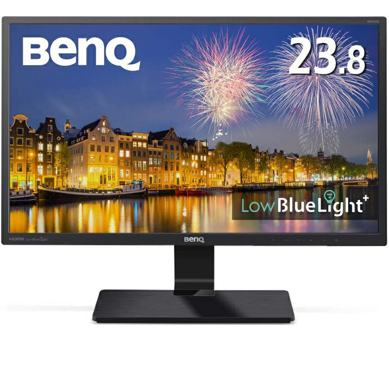 BenQ モニター ディスプレイ GW2470HL 23.8インチ/フルHD/AMVA+/スリムベゼル/HDMI2系統,VGA端子/ブルーライト軽減Plus 3ヶ月保証付き 送料無料