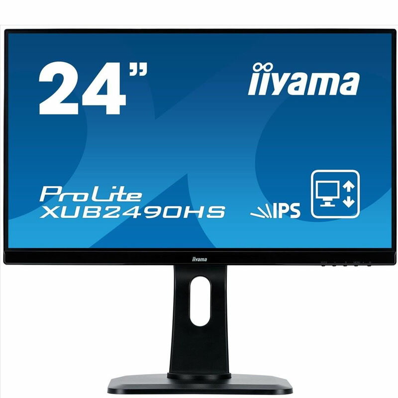 飯山 iiyama モニター ProLite XUB2490HS-B1 23.8" Black Full HD Matt LED display 3ヶ月保証付き 送料無料