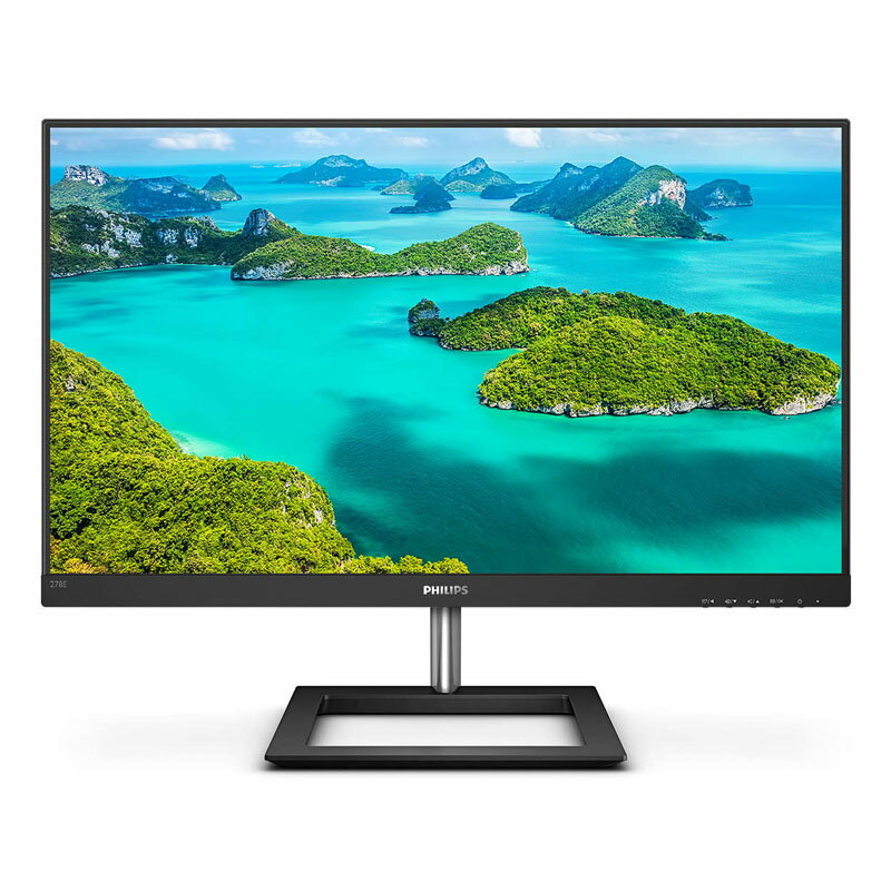 Philips モニター ディスプレイ 278E1A/11 27インチ 4K ノングレア(非光沢) 16：9 ブラック 3ヶ月保証付き 送料無料