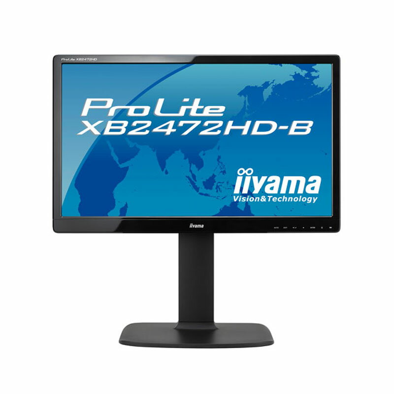 飯山 iiyama モニター ディスプレイ ProLite XB2472HD-B PLXB2472HD-B1  DVI/HDMI/D-Sub 3ヶ月保証付き 送料無料