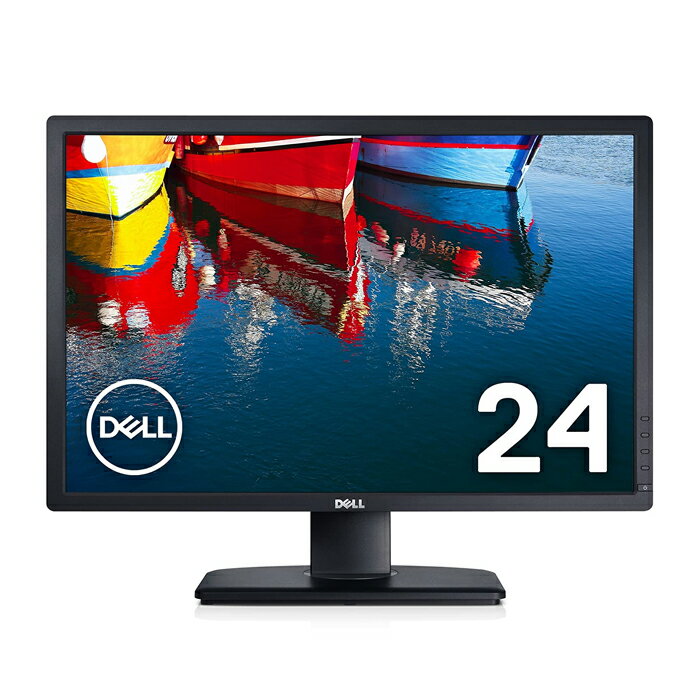 Dell モニター U2412m 24インチ1,920 x 1,200 IPS 非光沢 高さ調整 回転 D-SUB DVI-D DisplayPort 3ヶ月保証付き 中…