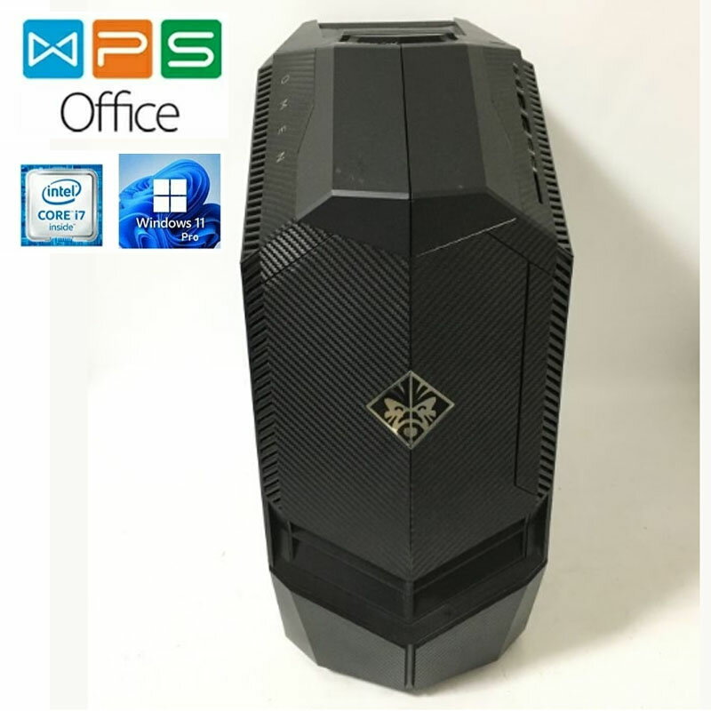 ゲーミング デスクトップパソコン OMEN by HP 880-100jp ハイパフォーマンス (水冷・GTX1080Ti搭載) 正規版Office Core i7-7700K/32GB/SSD512GB(M.2 NVMe)+HDD2TB/NVIDIA GeForce 中古パソコン 90日保証 送料無料