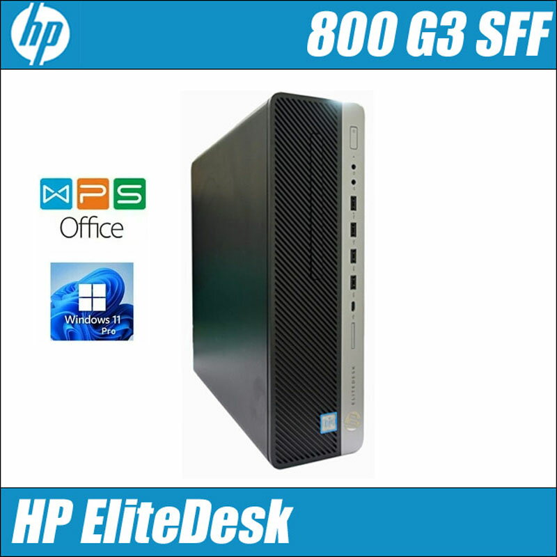 HP EliteDesk 800 G3 SFF Windows11 KOffice 16GB SSD512GB RAi5-7600(3.50GHz) DVDhCu ÃfXNgbvp\R 