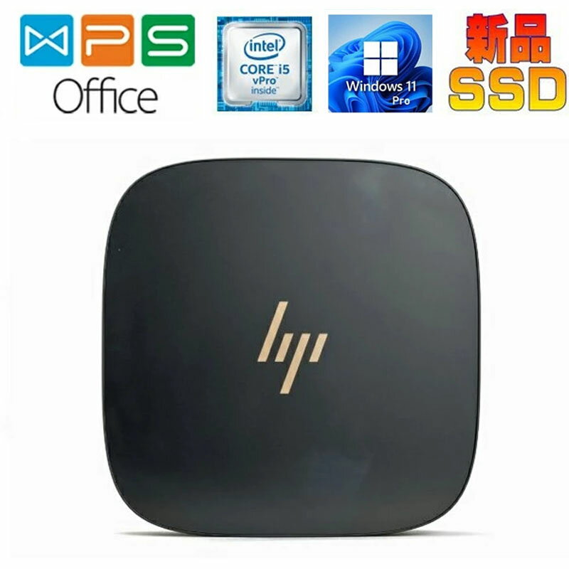 HP Elite Slice/第6世代Corei5 6500T/8GB/SSD256GB/パソコン wifi Office搭載 90日補償 送料無料 【WPS Office搭載/Microsoft Office 2019ライセンス版選択可能】 USB　WIFI付属 クリーニング済み 仕様 ●CPU：Core i5-6500T 2.5GHz ●メモリ：8GB/オプションで変更可能 ●内蔵ストレージ：256GB SSD/オプションで変更可能 ●光学ドライブ：なし ●液晶：モニタは付属していません ●通信：有線LANあり、USB無線LANあり ●OS：Windows11 [付属品] 電源ケーブル [動作の状態] ●動作の不具合等はありません。 [外観の状態] ●商品の外観には通常の使用による傷や汚れが存在しますが、目立つ外観の傷・破損等はありません。 [保証] 90日安心保証!! ※WPS Office WPS Officeは、キングソフト株式会社が提供する10年連続で「売上高本数No.1」を達成したオフィススイート（テキスト作成、表計算、スライド作成などオフィス業務に必要なソフトウェアをセットにしたソフトウェア）です。 普段よく使う機能を厳選し、ソフトを軽量化しているから。さらにWPS Officeは独自の便利機能を搭載し、安くて高品質なオフィスソフトを実現。 Microsoft Office Word、PowerPoint、Excelとの互換性が高く、同じ拡張子で保存できるので、Microsoft Officeとスムーズにファイル交換できます。 Officeソフト内でPDFファイルの閲覧ができるため、他PDFソフトを開くことなく、スムーズに作業できます。 ※Microsoft Office 2019 買い切り型の永続ライセンス版です。 Word、Excel、等Officeアプリケーションが利用できます。