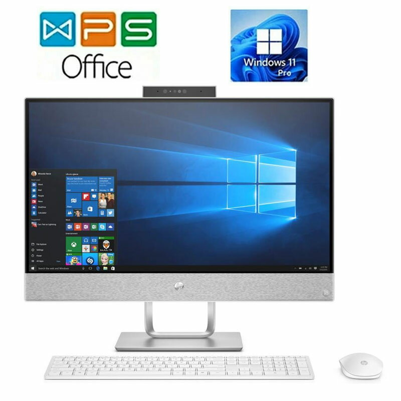 楽天中古電器ONLINEHP Pavilion all-in-one 24-X015JP 正規版Office Ci7（7700T）2.9GHz 8GB HDD2TB+SSD256GB 24インチタッチ対応 Webカメラ 中古デスクトップパソコン 送料無料