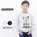 マインクラフト トレーナー キッズ ジュニア 男の子 女の子 120cm 130cm 140cm 150cm 160cm 子供服 トップス 長袖 春秋冬 裏毛 シンプル ブランド 子供服 こども 小学校 幼稚園 保育園 オートミール ブラック