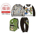 福袋 2025 キッズ 男の子 4点セット 恐竜 福袋 2025年 春秋冬 子供用 おしゃれ トレーナー 長袖Tシャツ ロンT ロングパンツ リュックサック バ...