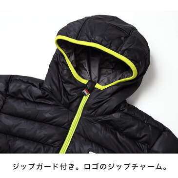 フィラ FILA ファイバーダウンジャケット キッズ ジュニア 中綿ジャケット 男の子 ダウンジャケット アウター ジャンパー 防寒 防風 ジッパー 130 140 150 160cm 秋冬 おしゃれ あったか こども 子供