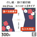 のし紙・掛け紙印刷［デザインE］（300枚 A5サイズ） カジュアル・おしゃれに使える当店限定デザインも。横幅210mm。縦幅は3タイプからセレクト。 テンプレートから簡単に選べます。 表書きや差出人の有無・名入れに対応。